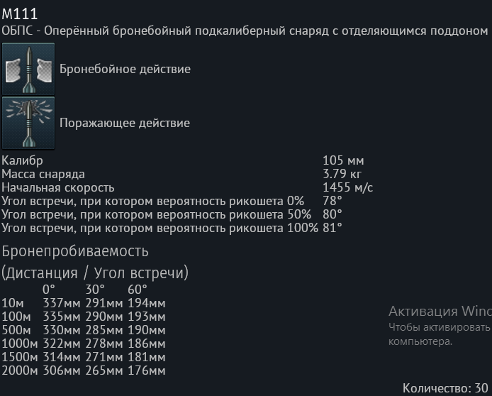 Файл:Карточка снаряда М111.png