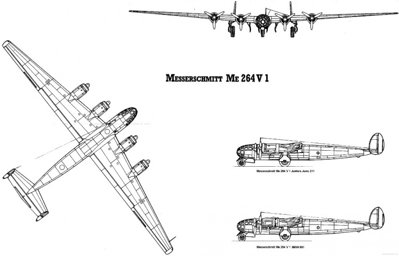 Файл:Me264 проекции.jpg