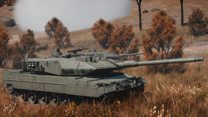 Файл:Leopard 2A6. Пара Леопардов ведут бой.png