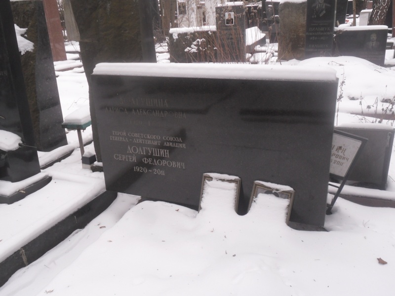 Файл:Могила Героя Советского Союза Сергея Фёдоровича Долгушина - Кунцевское кладбище, город Москва.jpg