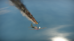 A6M5 attacking P-59A.png