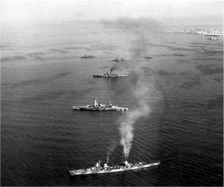 Файл:Savoia Капитулировавшие итальянские корабли на Мальте, сентябрь 1943 г. На переднем плане «Эудженио ди Савойя».jpg