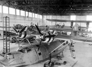 PBY из 205-го дивизиона RAF на плановом обслуживании, Сингапур, 1941